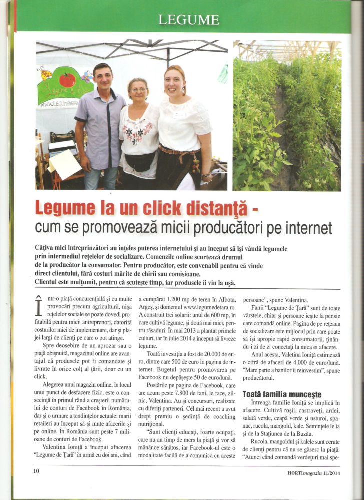 revista horti - legumedetara la un click distanta